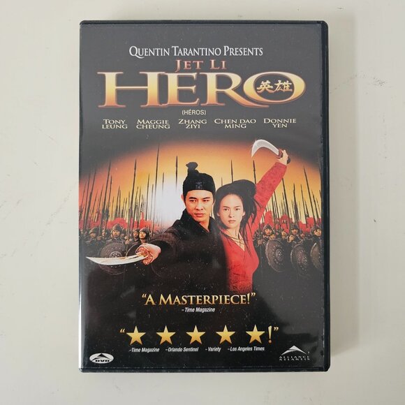 Hero DVD 2001 Widescreen - Jet Li, Tony Leung, Maggie Cheung, Zhang Ziyi, Donnie - Picture 1 of 3
